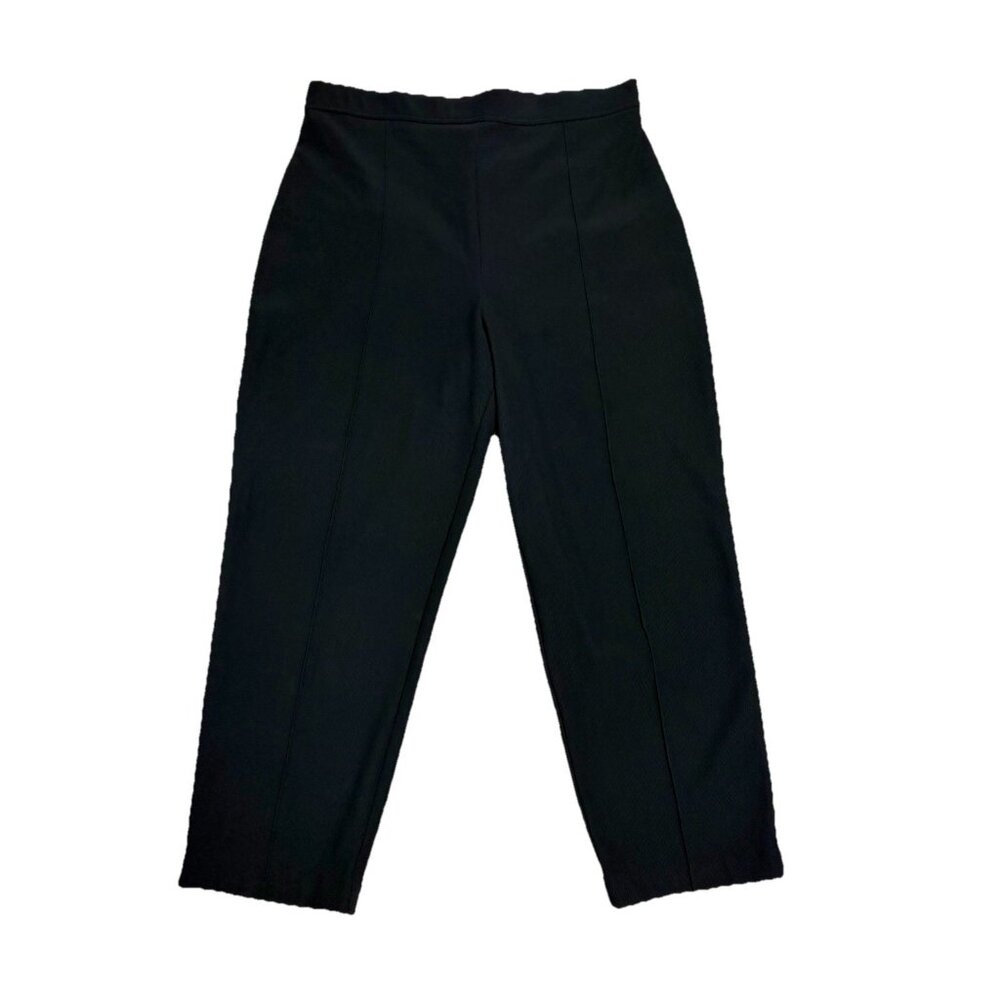 Bentley Black Stretch Women' 2X Travel Comfort Pants Pull On Elastic Waist - Picture 1 of 6